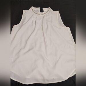 Ann Taylor White Tank Top Classic Design